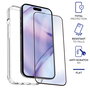 Myway Pack Carcasse et Verre Trempé pour Apple iPhone 15 Plus - Coque TPU Transparente + Protection d'Écran 9H Cristal Soft