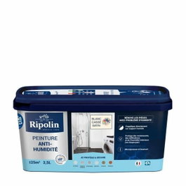 Ripolin Peinture Anti-Humidité Blanc Cassé Satiné 2,5L