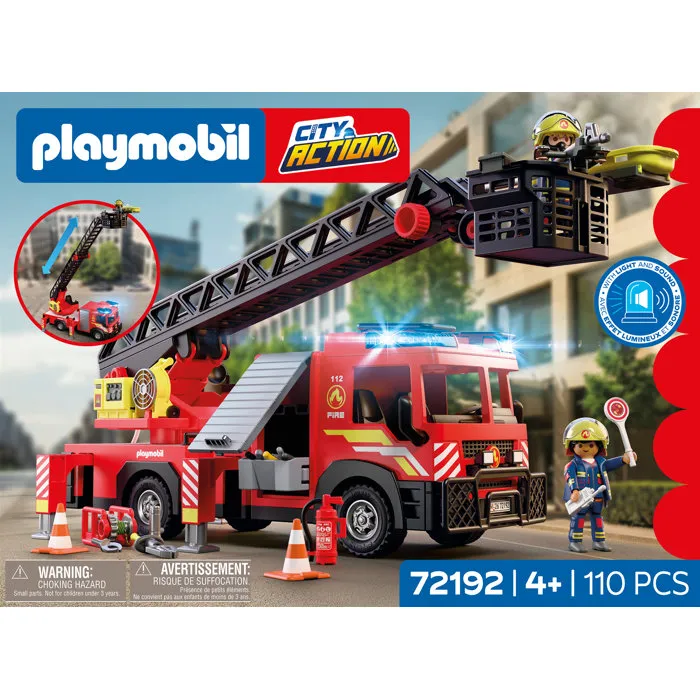 PLAYMOBIL 72192 Camion de pompiers à grande échelle avec échelle de 63 cm PLAYMOBIL 72192 Camion de pompiers à grande échelle avec échelle de 63 cm