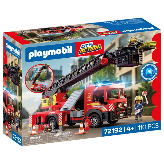 PLAYMOBIL 72192 Camion de pompiers à grande échelle avec échelle de 63 cm PLAYMOBIL 72192 Camion de pompiers à grande échelle avec échelle de 63 cm