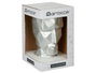 Giftdecor Jarron Cara 3D en Poliresine Argenté 12x24x16 cm (Set de 4)
