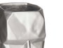 Giftdecor Jarron Cara 3D en Poliresine Argenté 12x24x16 cm (Set de 4)