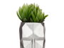 Giftdecor Jarron Cara 3D en Poliresine Argenté 12x24x16 cm (Set de 4)