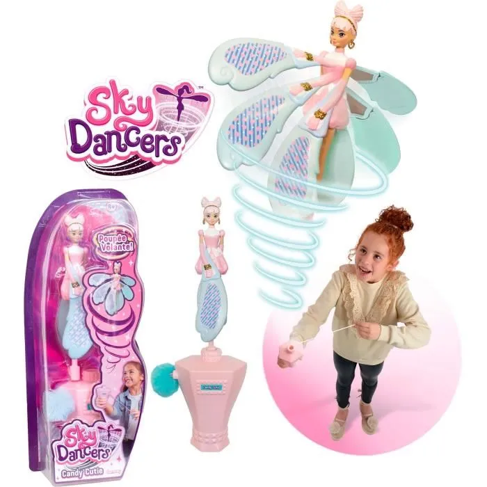 Lansay Sky Dancers Poupée volante Candy Cutie - Poupée volante rose - Fonctionne sans piles - Jouet pour enfants dès 6 ans Lansay Sky Dancers Poupée volante Candy Cutie - Poupée volante rose - Fonctionne sans piles - Jouet pour enfants dès 6 ans