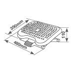 Holmios Reposapiés de bureau ergonomique ajustable
