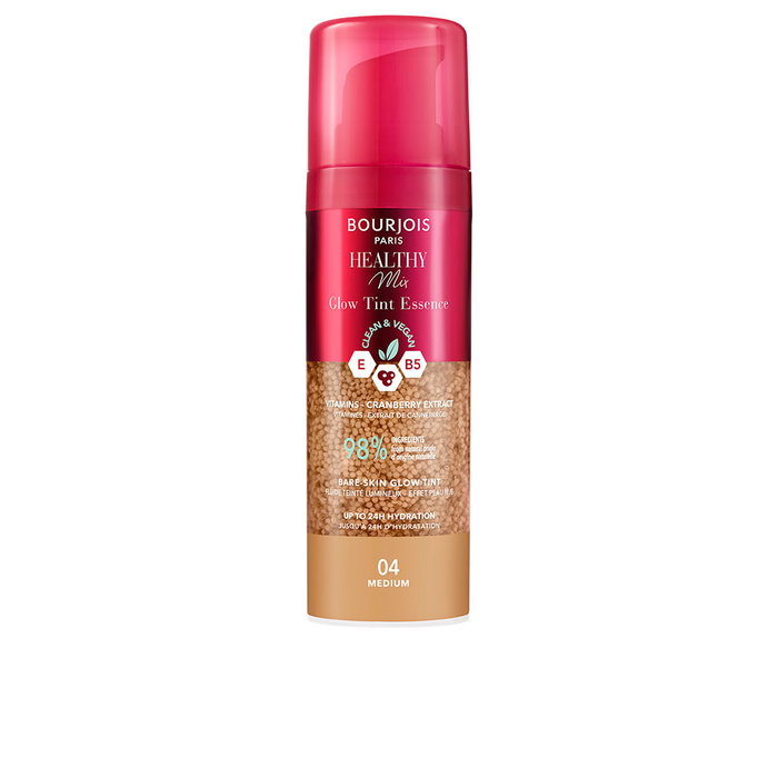 Bourjois Healthy Mix Glow Tint Essence - Fond de teint essence teinté éclat #004-Moyen - 30 ml Bourjois Healthy Mix Glow Tint Essence - Fond de teint essence teinté éclat #004-Moyen - 30 ml