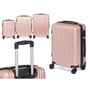 ARTE REGAL Set de 3 valises Liston ABS Rose