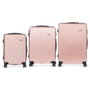 ARTE REGAL Set de 3 valises Liston ABS Rose