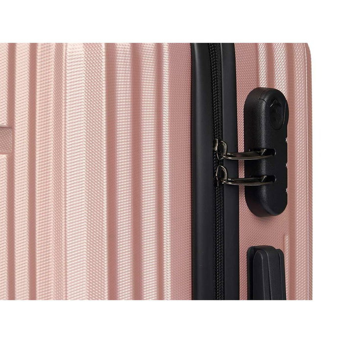 ARTE REGAL Set de 3 valises Liston ABS Rose