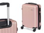 Arte Regal Set 3 valises ABS rose 76x49x30 cm, moyen 67x45x26 cm, petit 57x38x23 cm