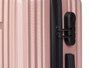 Arte Regal Set 3 valises ABS rose 76x49x30 cm, moyen 67x45x26 cm, petit 57x38x23 cm