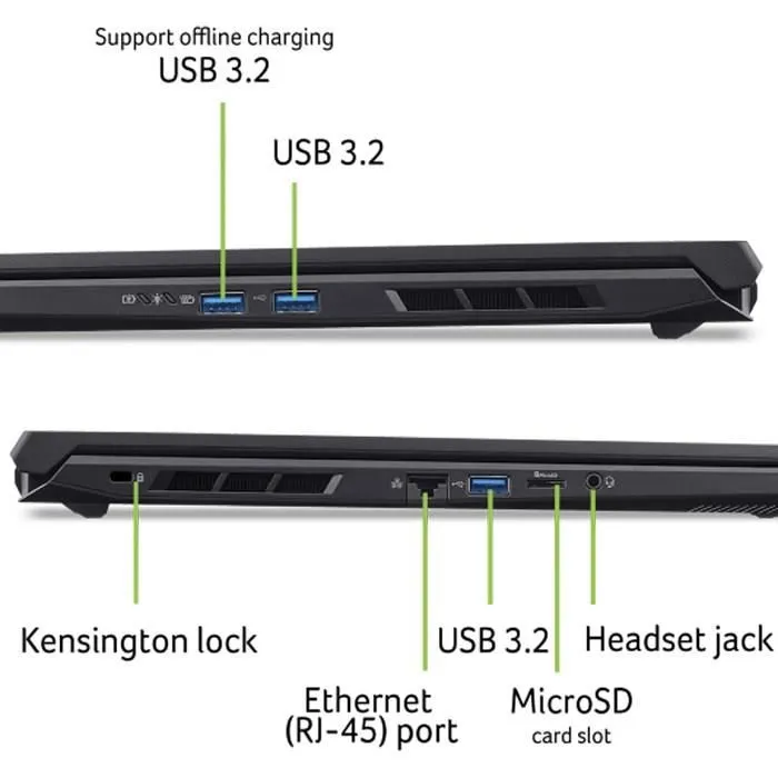 Acer PC Portable Gamer Nitro V 17 AI ANV17: 17.3" FHD IPS 144Hz, NVIDIA RTX 4050, AMD Ryzen AI 5 340, 16 Go RAM DDR5, 512 Go SSD, Sans Windows Acer PC Portable Gamer Nitro V 17 AI ANV17: 17.3" FHD IPS 144Hz, NVIDIA RTX 4050, AMD Ryzen AI 5 340, 16 Go RAM DDR5, 512 Go SSD, Sans Windows