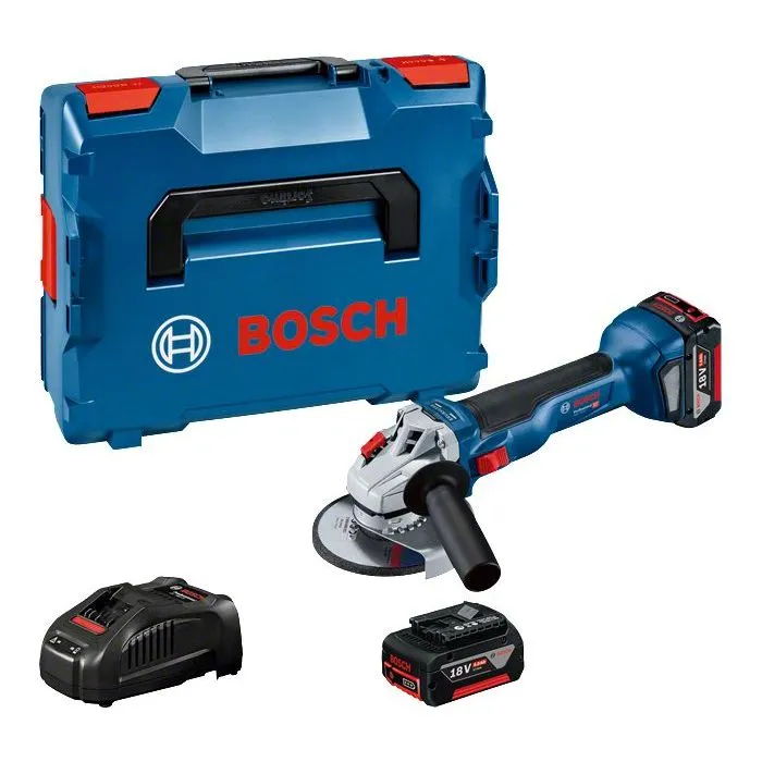 Bosch Professional Meuleuse angulaire sans fil 125mm GWS 18V-10 (18V, tronçonnage métal/pierre/béton, 9000 tr/min, sécurité Drop Control et KickBack Control)