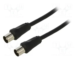 GOOBAY Câble coaxial de 5m, 75Ω, noir