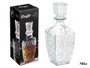 Vivalto Licorera Tallada Estrella en Verre Transparent 750 ml 9 x 24.5 x 9 cm (Set de 12)