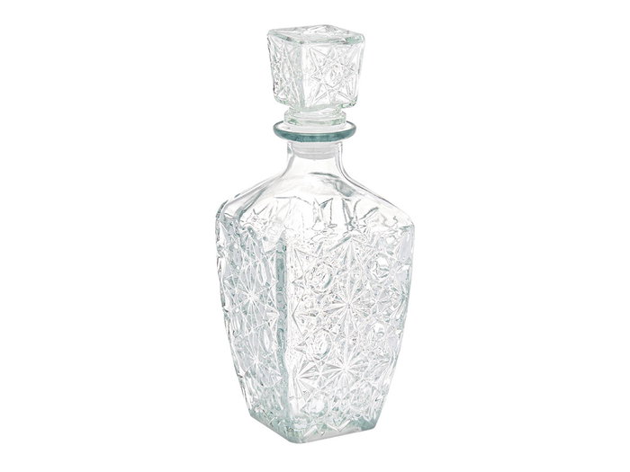 Vivalto Licorera Tallada Estrella en Verre Transparent 750 ml 9 x 24.5 x 9 cm (Set de 12)