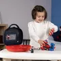 Smoby Mallette d'Outils Spiderman Spidey Spin Box avec Clé à Pipe, Tournevis et Vis pour Enfants à Partir de 3 Ans
