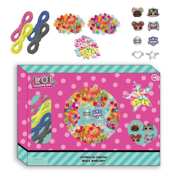 Cerdá - Set de bijoux fantaisie pour bracelet LOL - 31,5 x 22,0 x 3,0 cm - À partir de 36 mois - Multicolore Cerdá - Set de bijoux fantaisie pour bracelet LOL - 31,5 x 22,0 x 3,0 cm - À partir de 36 mois - Multicolore