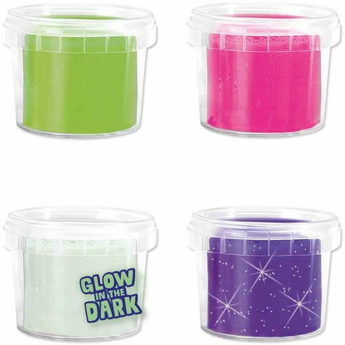 SES Creative Pâte à modeler Feel good - Brillant (4x90gr)