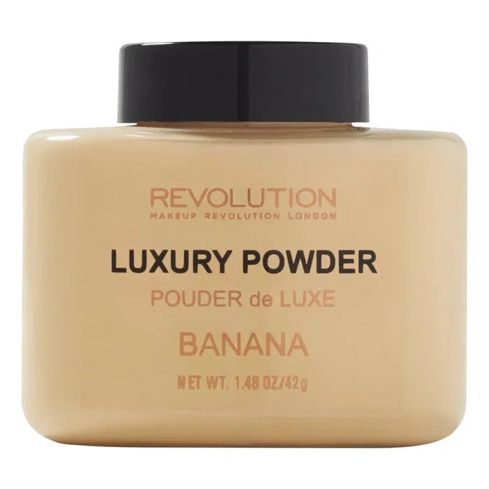 Makeup Revolution Luxury Poudre fixante libre, Banane, 32 g Makeup Revolution Luxury Poudre fixante libre, Banane, 32 g