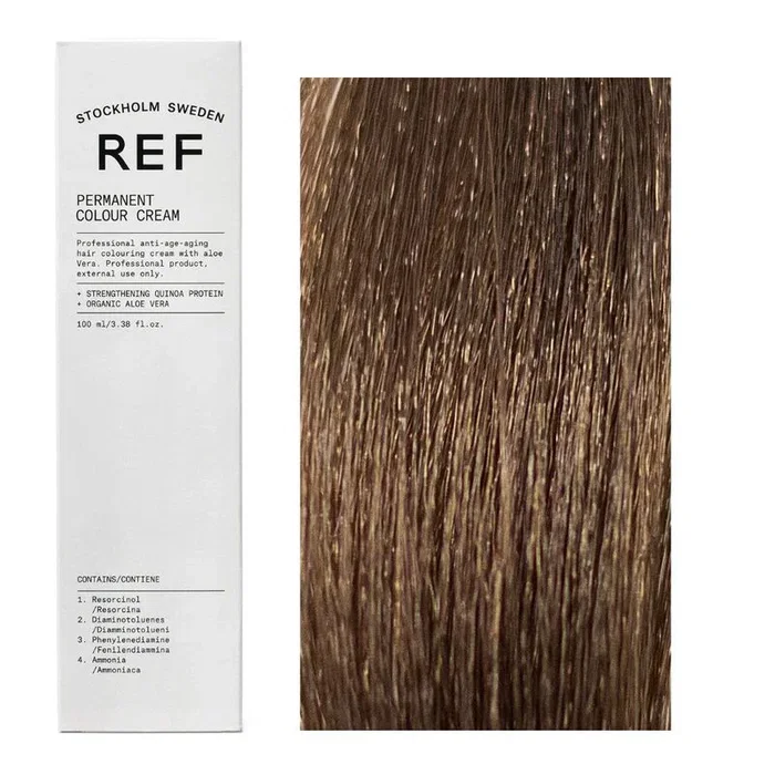Ref Stockholm Teinture permanente pour cheveux 8.035 Cappuccino Ref Stockholm Teinture permanente pour cheveux 8.035 Cappuccino