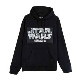 Star Wars Sweat à capuche adulte S en coton brushed noir - Cerdà