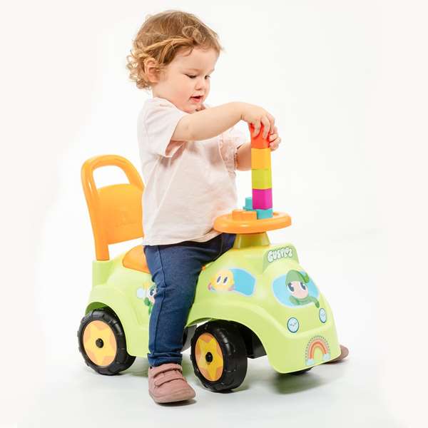 Molto Correpasillos gusy - Porteur bébé évolutif avec lumières et blocs de construction - Dimensions : 55,5 x 24 x 26,5 cm