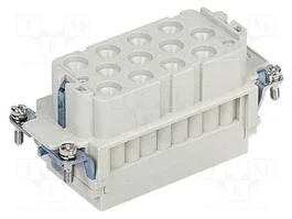 HARTING Insert de contact HDC femelle 14 broches (12+2) 10A/40A