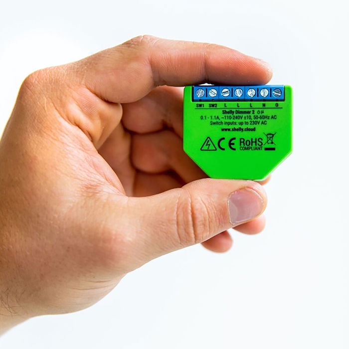 Shelly Dimmer 2 Variateur LED Wi-Fi avec fonction de mesure pour installation encastrée