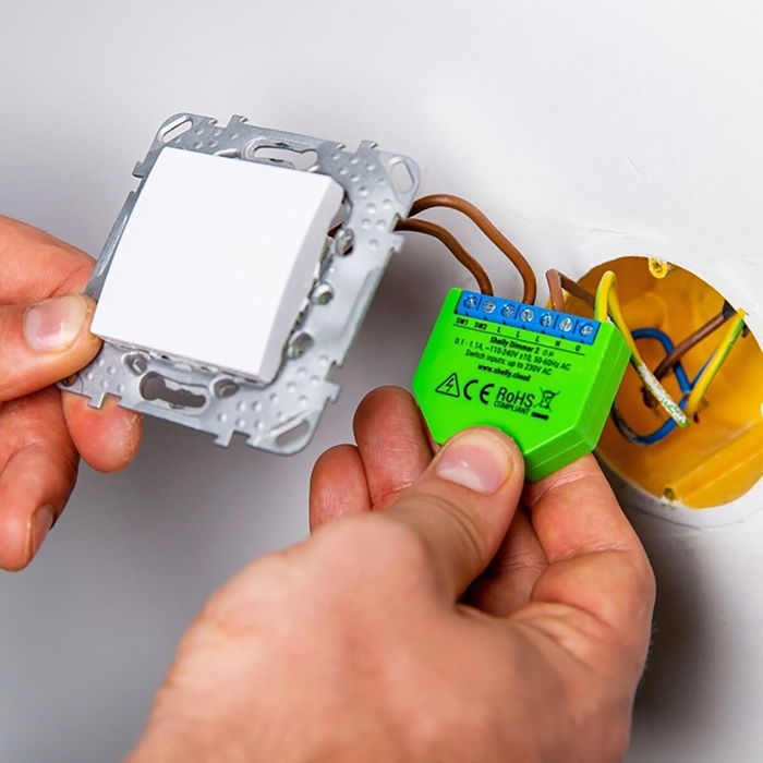 Shelly Dimmer 2 Variateur LED Wi-Fi avec fonction de mesure pour installation encastrée