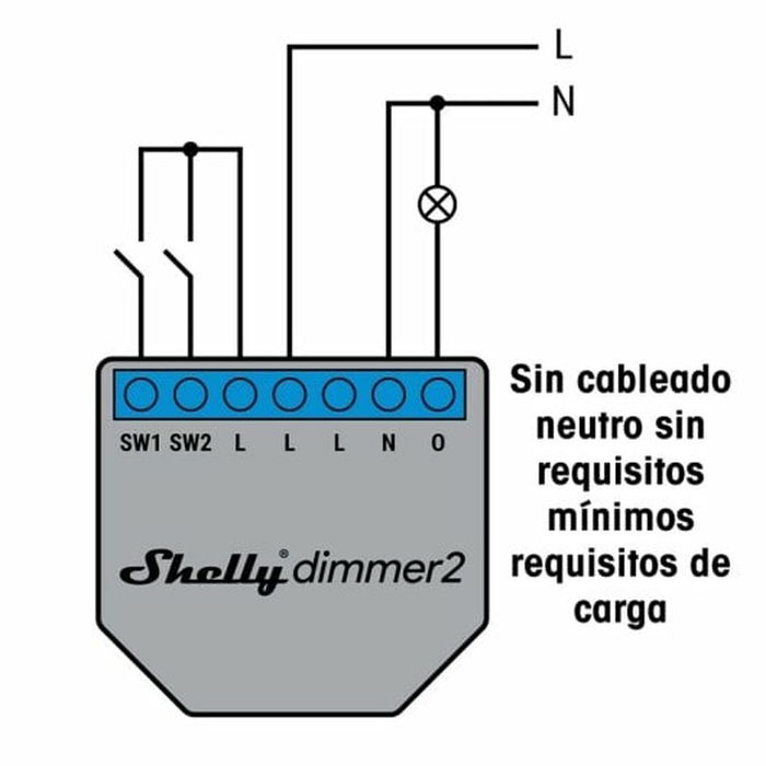 Shelly Dimmer 2 Variateur LED Wi-Fi avec fonction de mesure pour installation encastrée