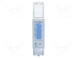 F&F Compteur numérique 1-phasée pour rail DIN avec écran LCD
