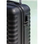 Numada 1200497 Set de 3 valises noir ABS UPFLY 53 cm / 63 cm / 31 cm cabine moyenne nécessaire 4 roues doubles 360° cadenas
