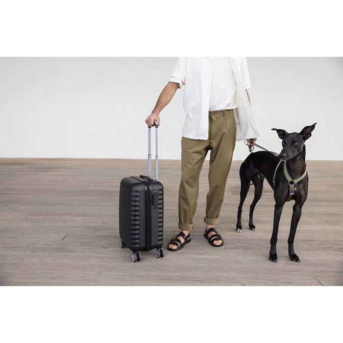 Numada 1200497 Set de 3 valises noir ABS UPFLY 53 cm / 63 cm / 31 cm cabine moyenne nécessaire 4 roues doubles 360° cadenas