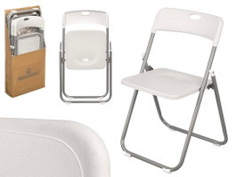 IBERGARDEN Chaise pliante en résine Blanco-Plata