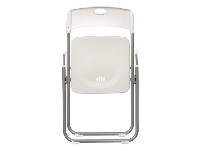 IBERGARDEN Chaise pliante en résine Blanco-Plata