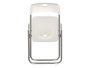 IBERGARDEN Chaise pliante en résine Blanco-Plata
