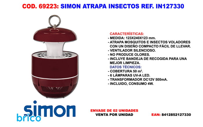 SIMON FINSTOCK ATRAPA INSECTOS IN127330 SIMON FINSTOCK ATRAPA INSECTOS IN127330