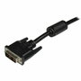 Startech Câble Vidéo Numérique DVI-D Single Link Mâle à Mâle 3m Noir