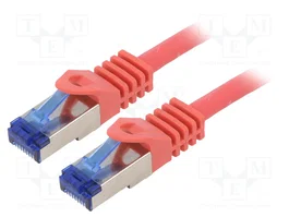 LOGILINK Câble de raccordement Cat 6a S/FTP rouge 2m RJ45