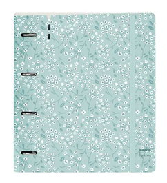 Safta Carpeblock PP Foam 4 ani 35 mm - Tapis de jeu en mousse 27 x 32 x 4 cm, motif Light Blue Flowers, avec rechange, pour enfants 3 ans et plus