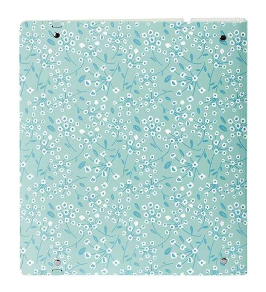 Safta Carpeblock PP Foam 4 ani 35 mm - Tapis de jeu en mousse 27 x 32 x 4 cm, motif Light Blue Flowers, avec rechange, pour enfants 3 ans et plus