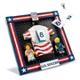 LEGO - Editions - Set de construction 43033 - Maillot 2026 de l'Équipe Nationale Américaine de Football avec 2 minifigurines et autocollants - Jouet pour enfants dès 10 ans et fans