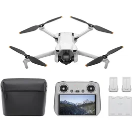 DJI Mini 3 Fly More Combo - Drone ultra-léger avec radiocommande Smart Controller, vidéo 4K HDR, autonomie allongée - Gris