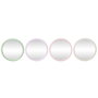 Miroir mural Home ESPRIT Blanc Vert Rose Lila 44 x 3 x 44 cm (4 Unités)