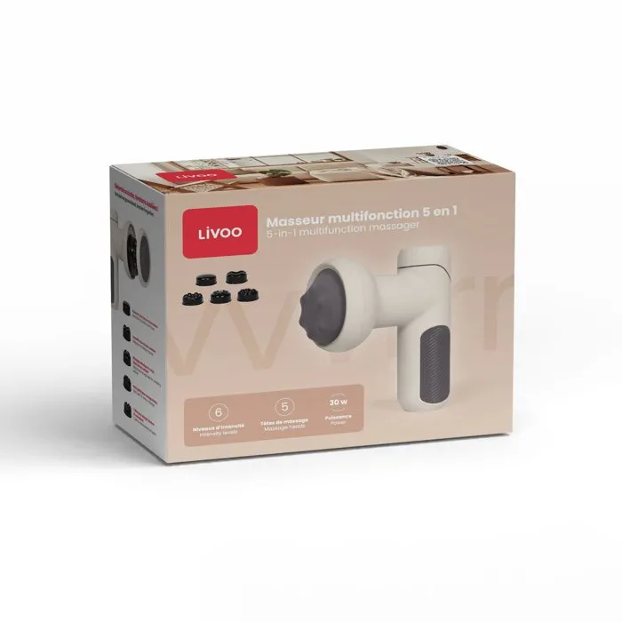 Livoo Masseur multifonction 5-en-1 DOS222C Rechargeable