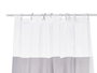 Berilo Rideau de Douche PEVA 180x180 cm Gris Transparent (Set de 12)