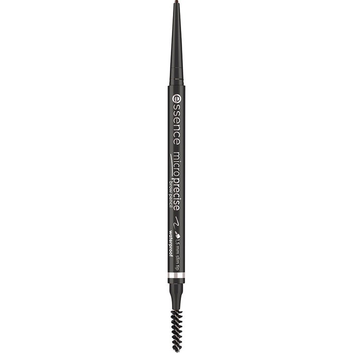 Essence Crayon à sourcils waterproof Micro Precise n° 08 - Noir Brun - 0.05 ml - Mine ultra fine pour un effet naturel et durable