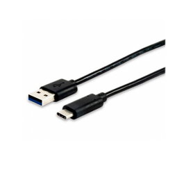 Equip 12834107 Câble USB 3.1 Type C Mâle vers USB Type A - 1 Mètre Noir