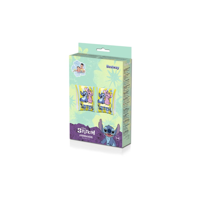 Bestway Brassards Gonflables Disney Stitch 23x15 cm +3-6 Ans Plage et Piscine 9104S